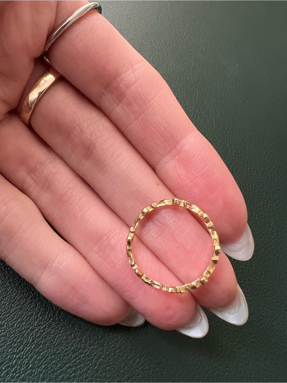 Fleur De Lis Vermeil Ring Corpus Christi France - Picture 5 of 5